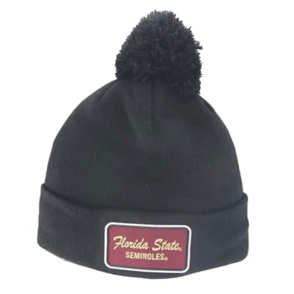 0018 NWT Zephyr Florida State Seminoles Knit Pom Beanie Cap One Size Hat